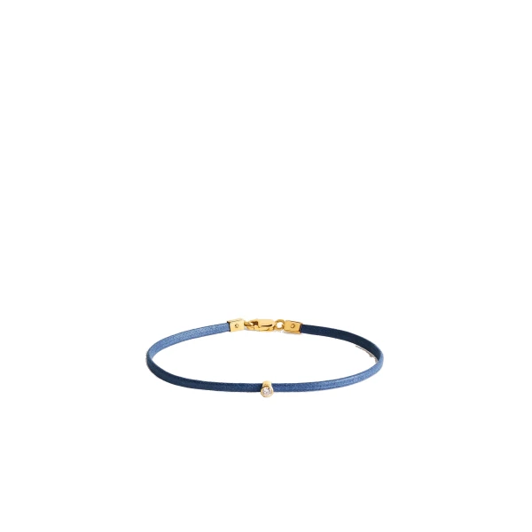 Toteme Mini diamond bracelet in Blue / Gold