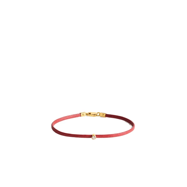 Toteme Mini diamond bracelet in Red / Gold