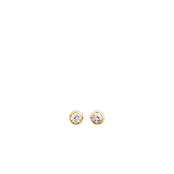 Toteme Mini diamond studs in Gold