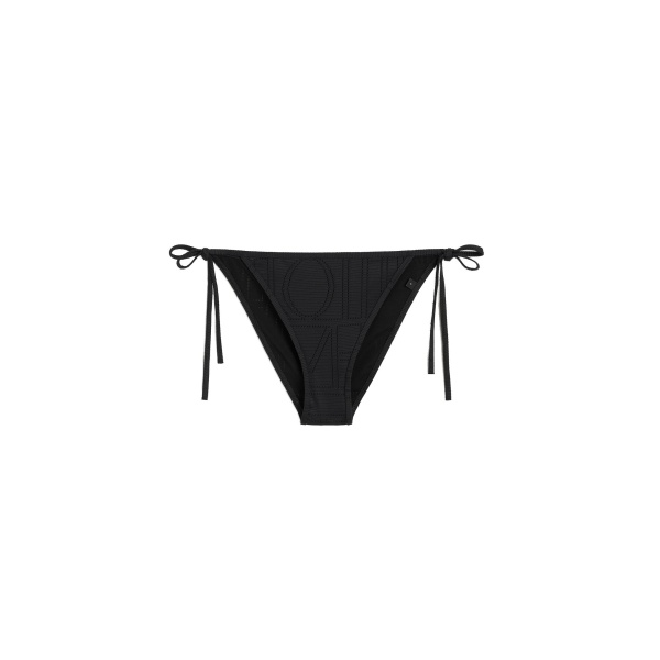Toteme Monogram pointelle bikini bottoms in Black
