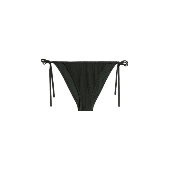Toteme Monogram pointelle bikini bottoms in Dark green