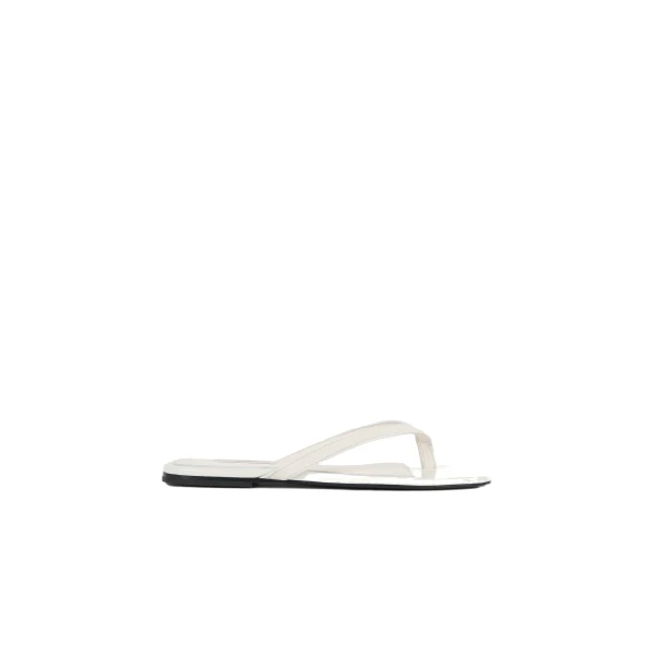 Toteme Naplack flip flops in Off-white