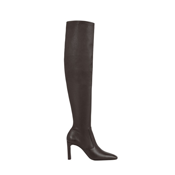 Toteme Nappa over-the-knee boots in Bark
