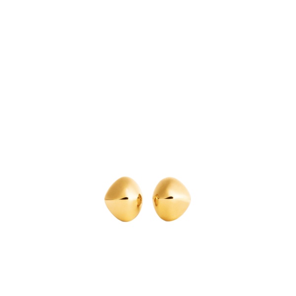 Toteme Pebble studs in Gold