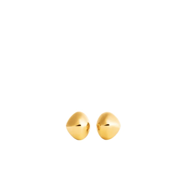 Toteme Pebble studs in Gold