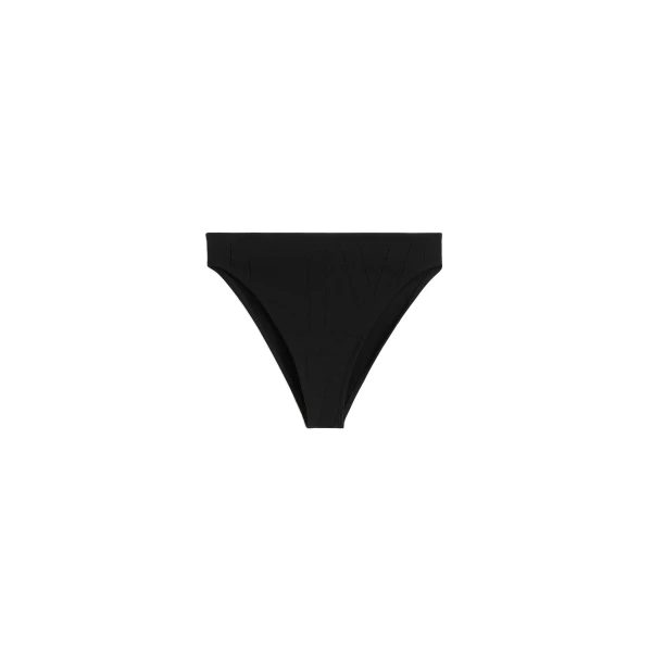 Toteme Pointelle bikini bottoms in Washed black