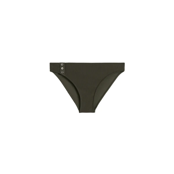 Toteme Ribbed bikini bottoms in Dark green