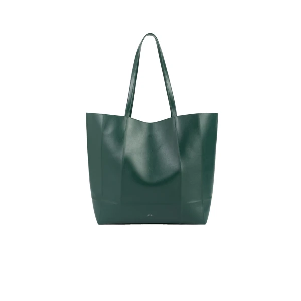 Toteme Roam leather tote in Dark green