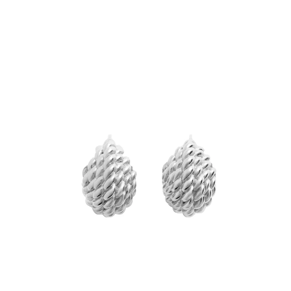 Toteme Rope hoops in Silver