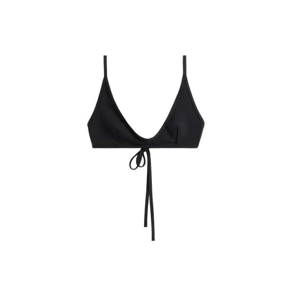 Toteme Scoop bikini top in Black