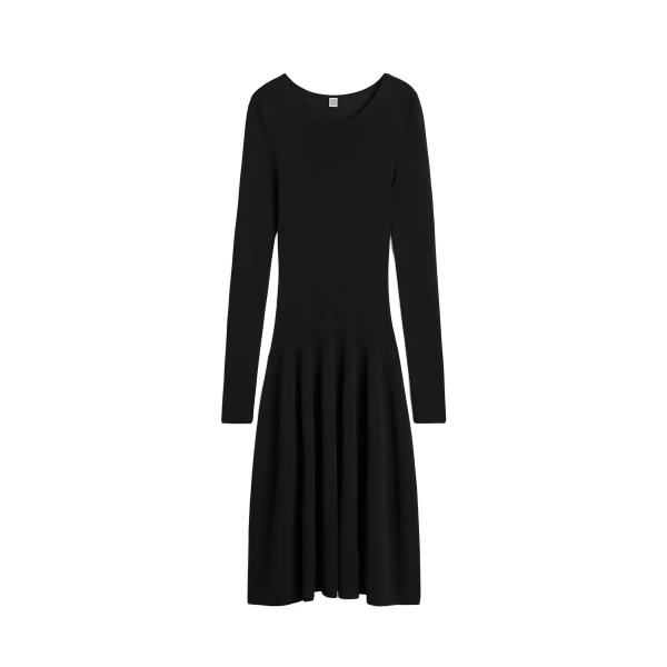 Toteme Sculpted knit dress in Black