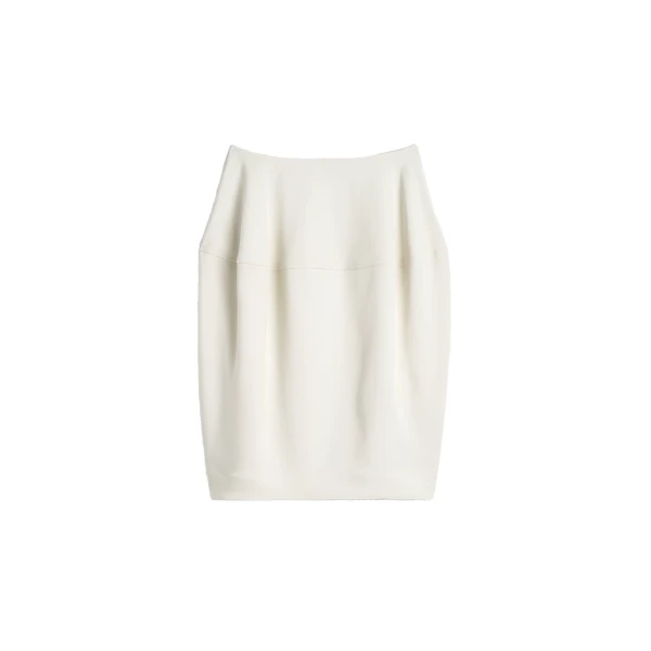 Sculptural skirt in Ecru