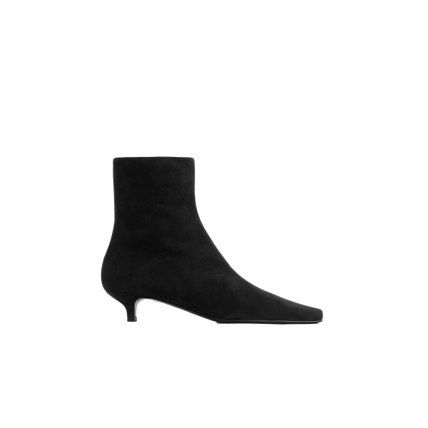 Toteme Slim suede ankle boots in Black