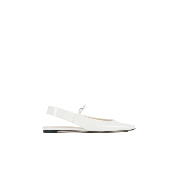 Toteme Slingback patent Mary Janes in Off-white