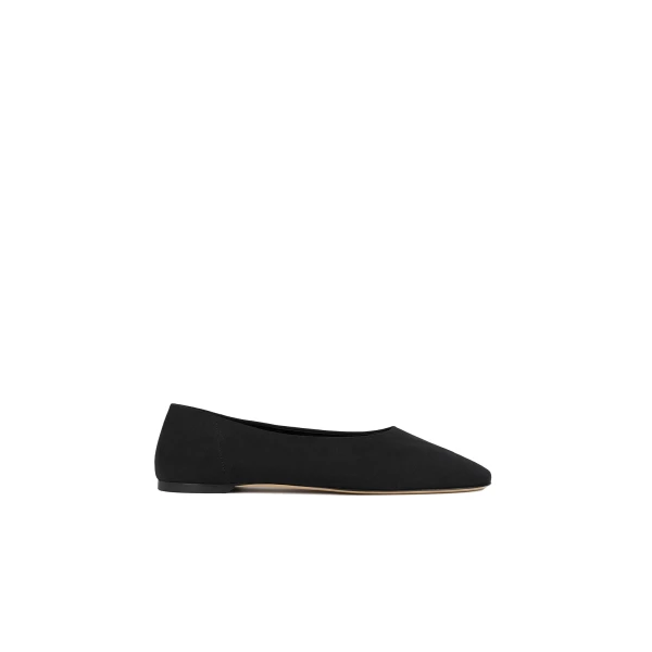Toteme Slip jersey ballerinas in Black