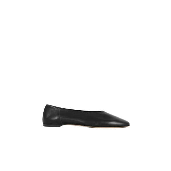 Toteme Slip nappa ballerinas in Black