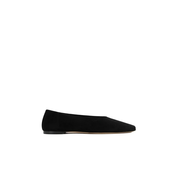 Toteme Slip suede ballerinas in Black