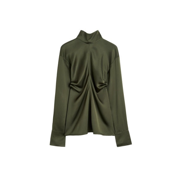 Toteme Slouch blouse in Dark green