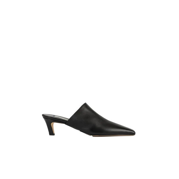 Soft nappa mules in Black