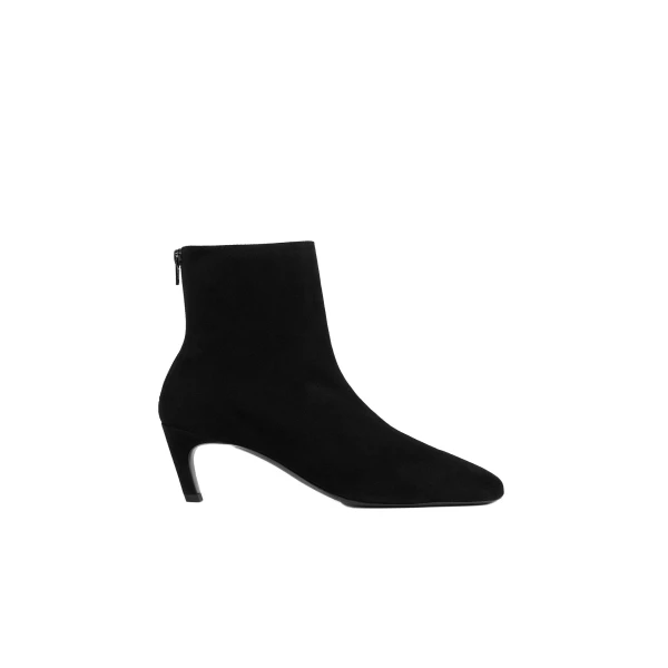 Toteme Soft suede ankle boots in Black