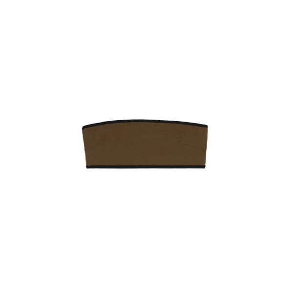 Toteme Stripe edge strapless bikini top in Walnut