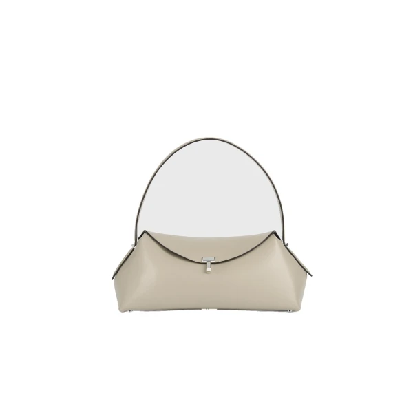 Toteme T-Lock leather shoulder in Fawn