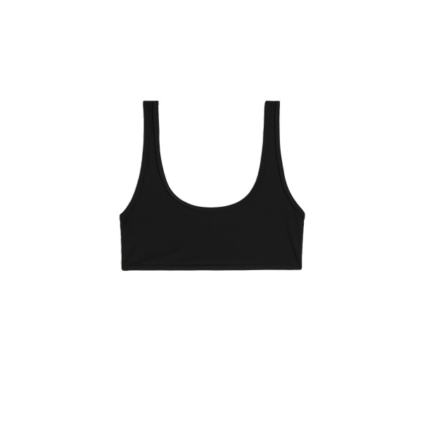 Toteme U-neck bikini top in Black