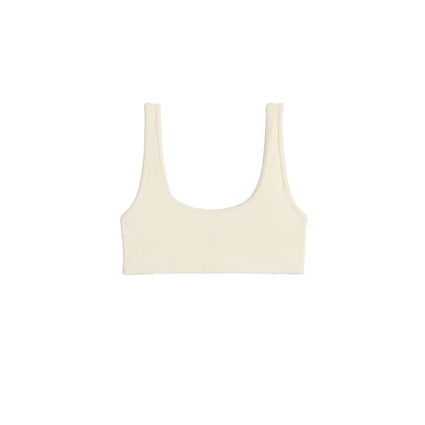 Toteme U-neck bikini top in Ecru