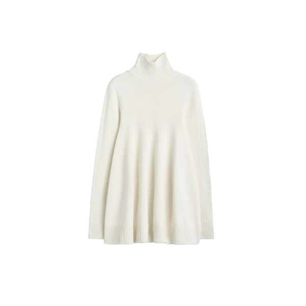 Toteme Wool turtleneck top in Milk