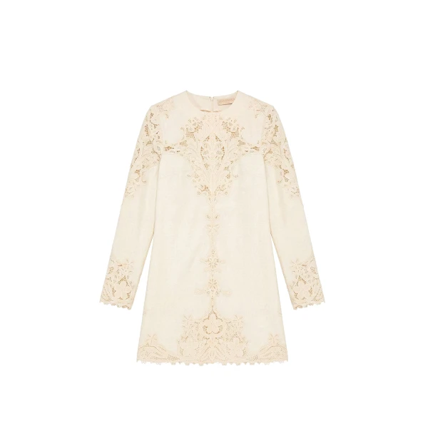 ulla johnson camie linen mini dress