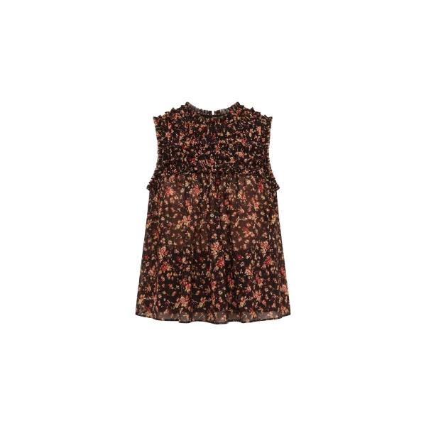 ulla johnson effie sleeveless silk top