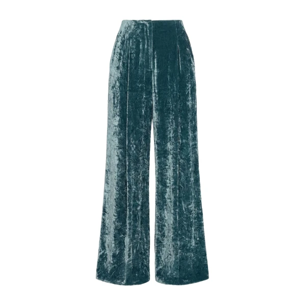 Elan Velvet Pant in Jadeite