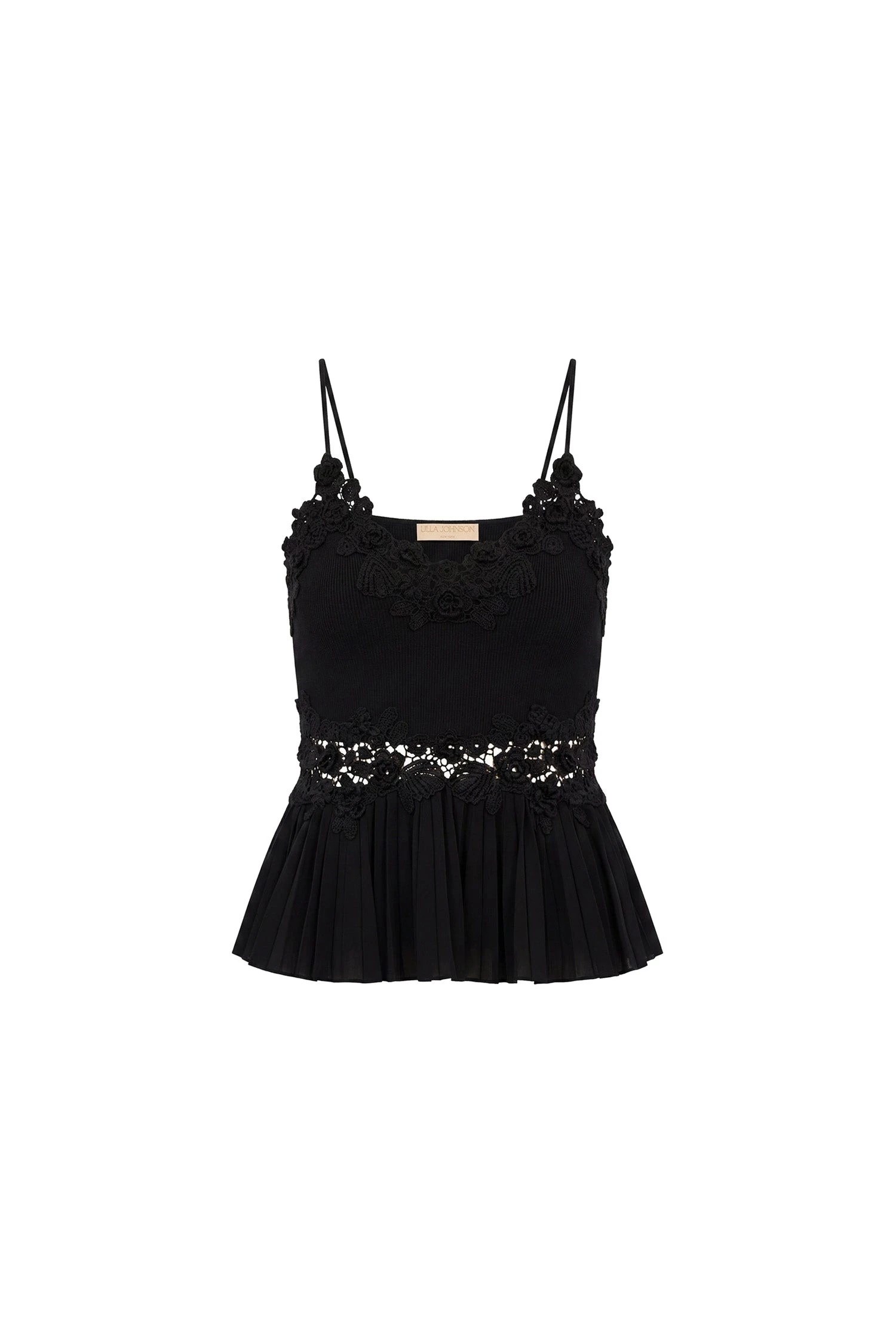 Estelle Crochet Top in Noir