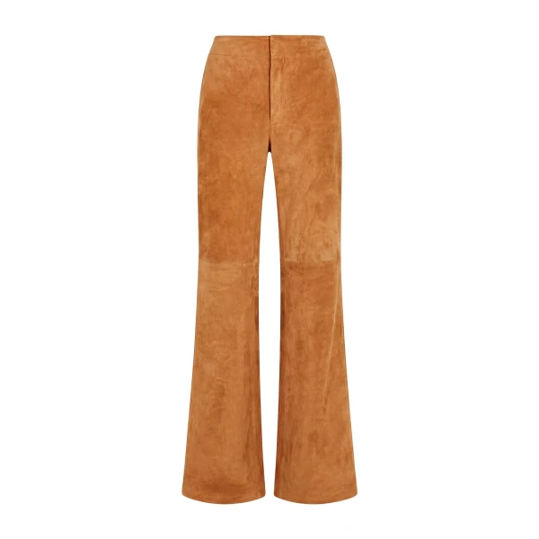 Freja Suede Pant in Cognac