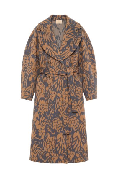 Harper Wool Coat in Pewter