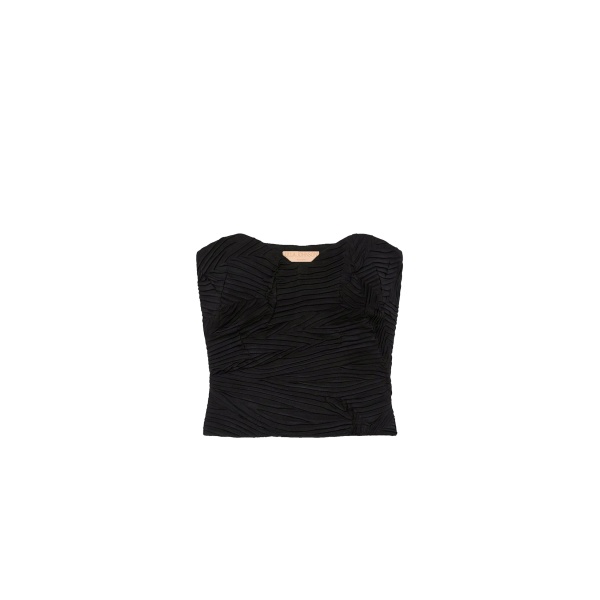 ulla johnson heleen satin cropped bustier top