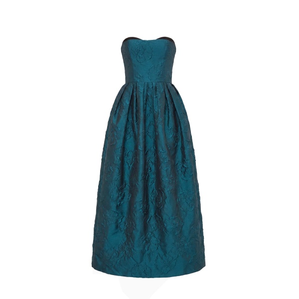 ulla johnson katerina strapless cloque dress
