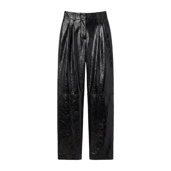 Keiran Leather Pant in Noir