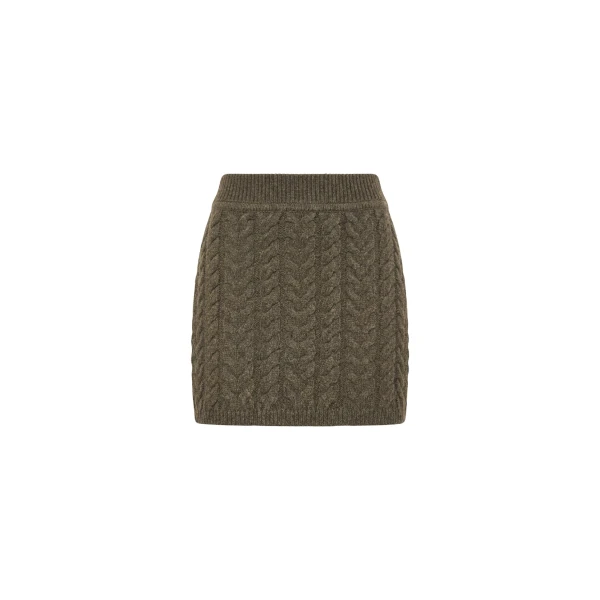 Ulla Johnson Lola Mini Knit Skirt in Militaire