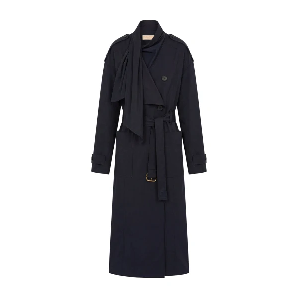 Marcelle Trench Coat in Midnight