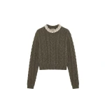 ulla johnson marlie knit pullover with embellishment