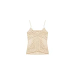 ulla johnson mollie crochet & tulle top