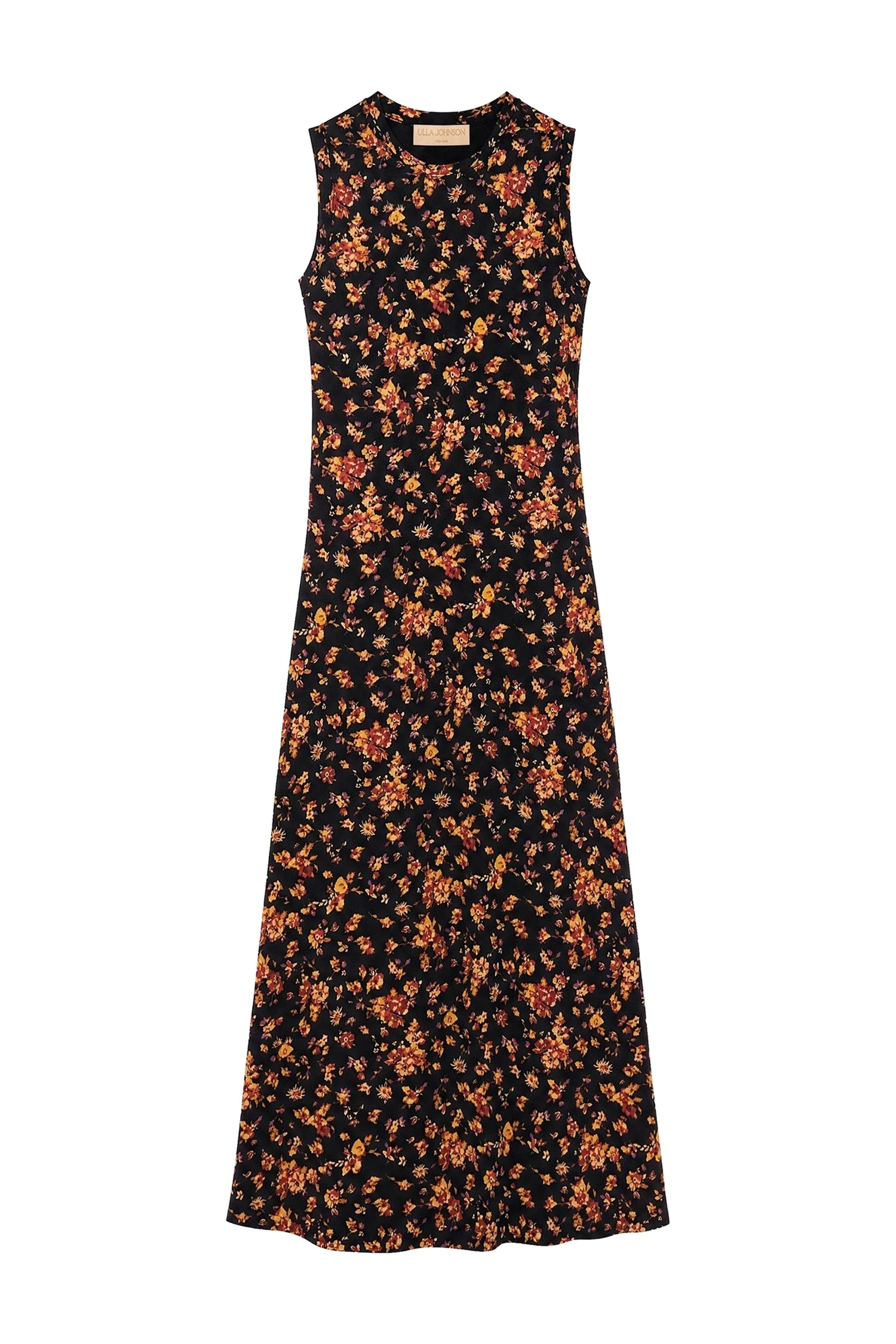Orla Sleeveless Jersey Dress in Noir Floral