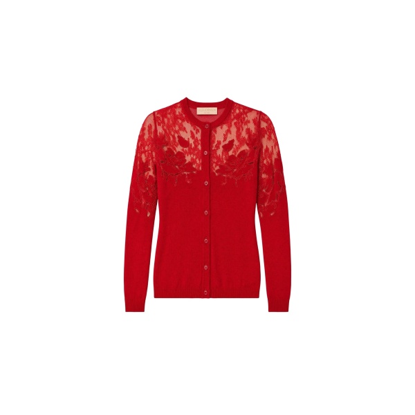 ulla johnson talia lace cardigan