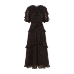 ulla johnson tida short sleeve silk dress