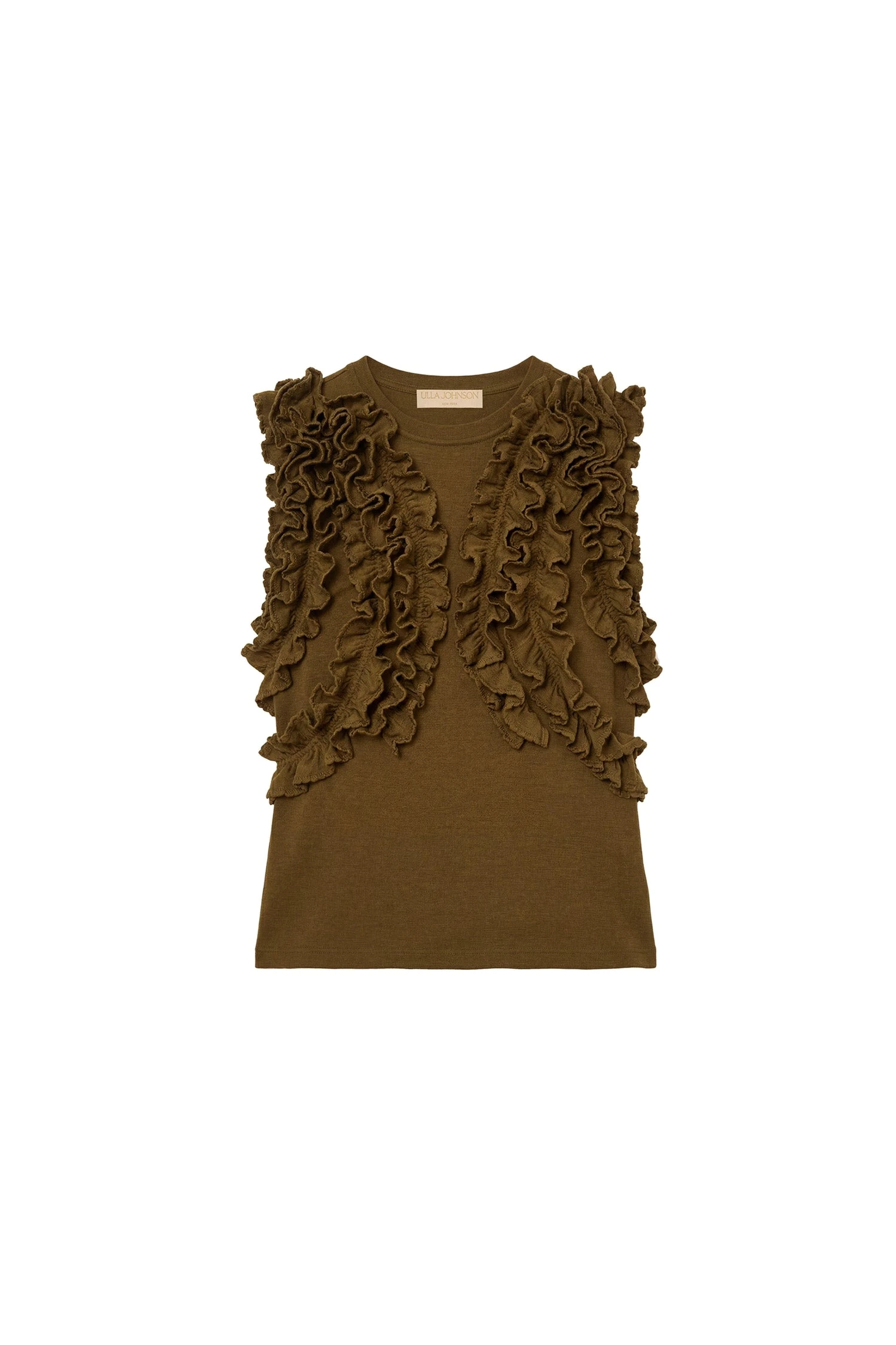 Vesna Sleeveless Jersey Top in Loden