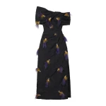 ulla johnson violeta off the shoulder dress with embellishment
