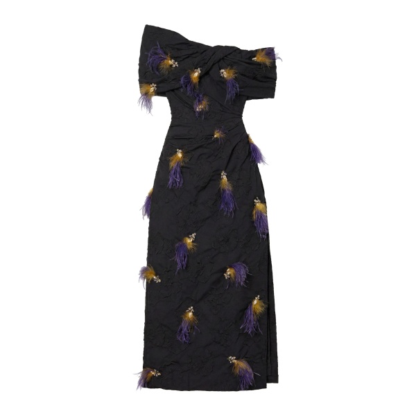 ulla johnson violeta off the shoulder dress with embellishment