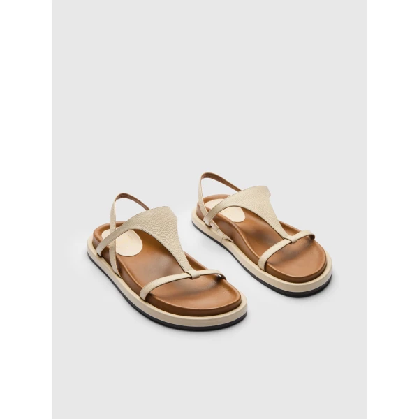 ATP Atelier Ultimo in Mandorla Comfy Sandals Ivory