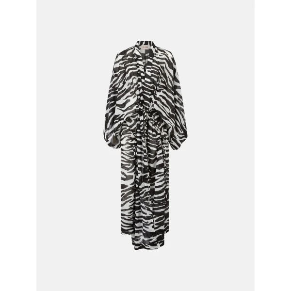 White and black kaftan